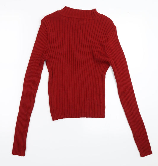Primark Womens Red Pullover Jumper Size S