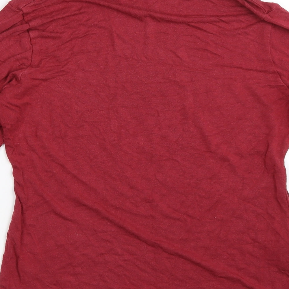 Promod Womens Red Basic T-Shirt Size M