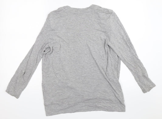 Papaya Womens Grey Cardigan Jumper Size 16