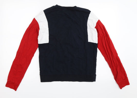 H&M Womens Red Pullover Sweatshirt Size XS