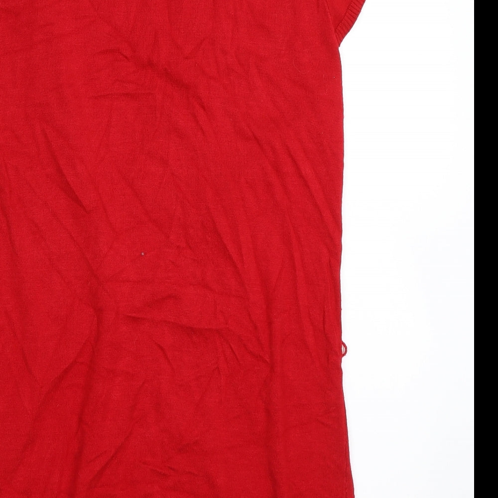 ESMARA Womens Red Cardigan Jumper Size M