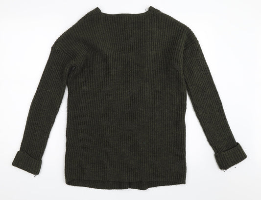 River Island Womens Green Pullover Jumper Size 6