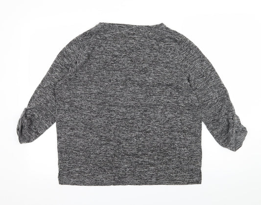 Papaya Womens Grey Jersey Pullover Jumper Size 14