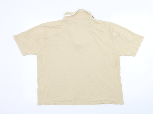 Bonmarché Womens Beige Knit Basic T-Shirt Size XL