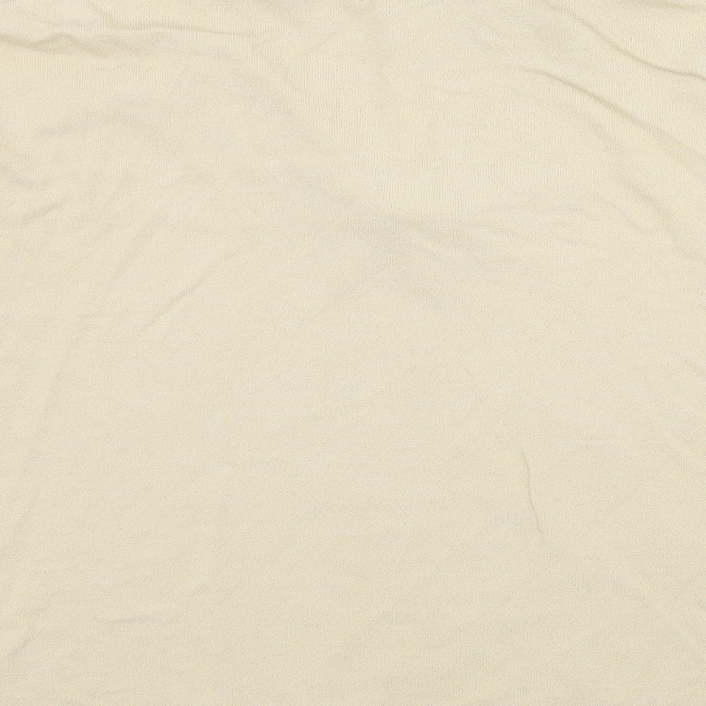 Bonmarché Womens Beige Knit Basic T-Shirt Size XL