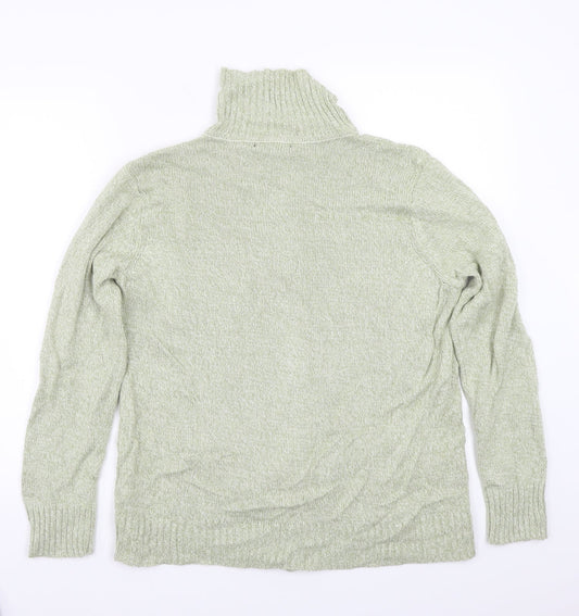 BM Womens Green Cardigan Jumper Size M