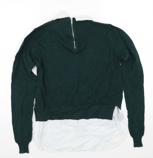 Primark Womens Green Pullover Jumper Size S