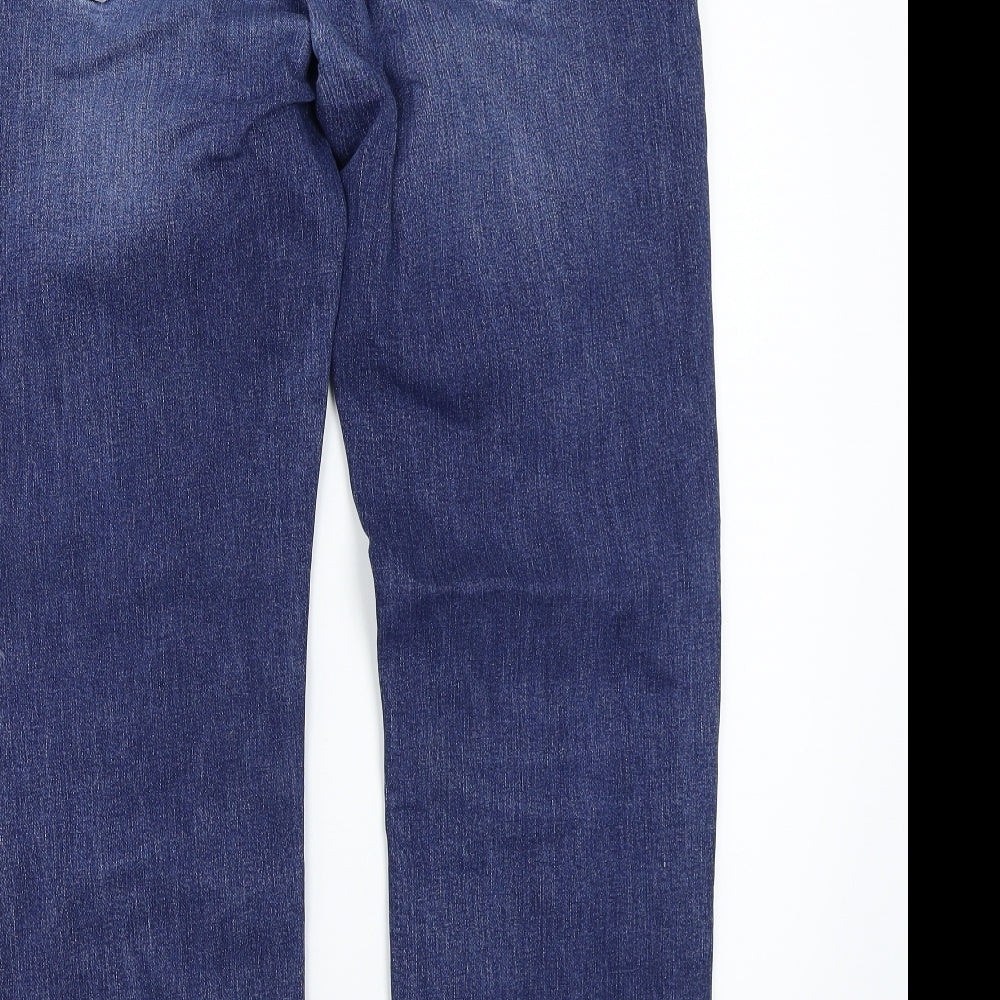 Easy Womens Blue Straight Jeans Size 36 L30 in