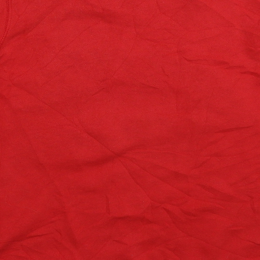 H&M Womens Red Pullover Sweatshirt Size XS