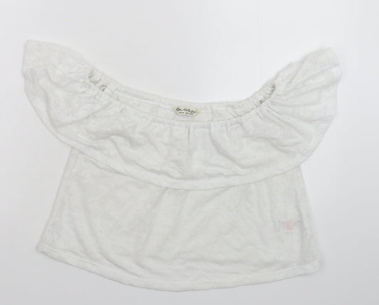 Womens UK Size 8 Miss Selfridge White Cropped Tank