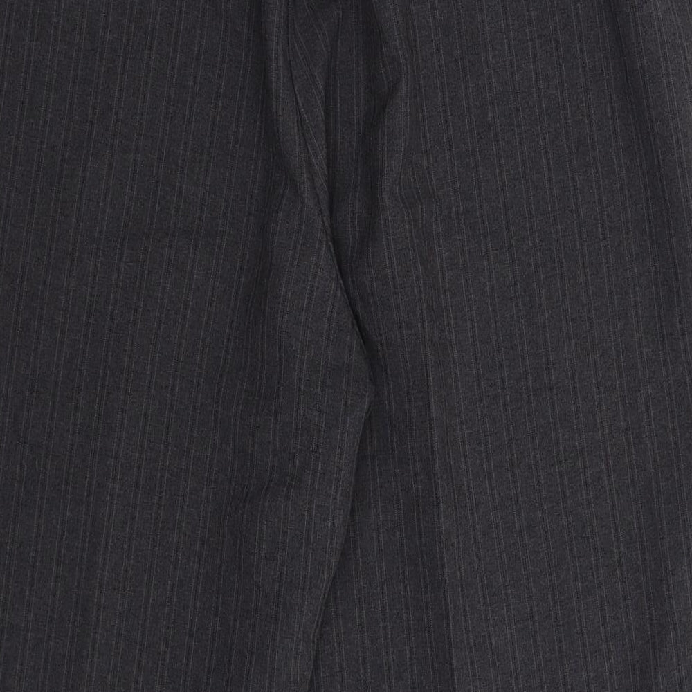 Womens UK Size 20 BM Regular Fit Dress Pants Grey Trousers