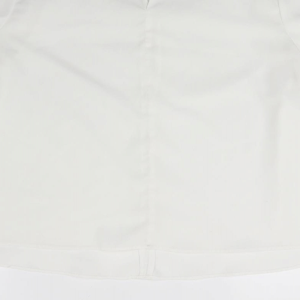 Womens UK Size 12 Topshop White Basic Blouse