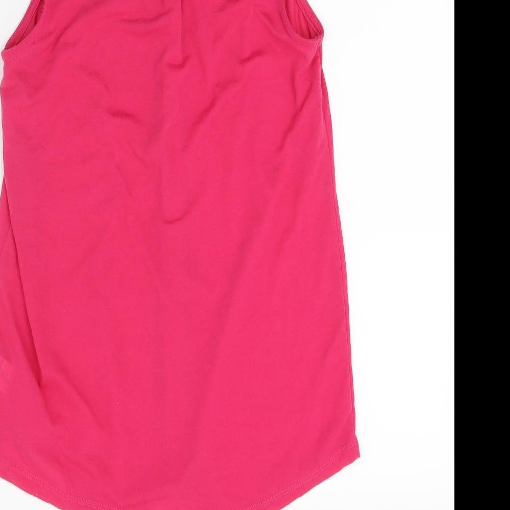 F&F Womens Pink Basic Button-Up Size 8