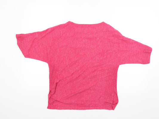 Monsoon Womens Pink Pullover Jumper Size S