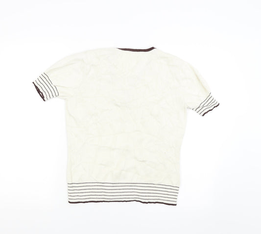 CC Womens Beige Basic T-Shirt Size S