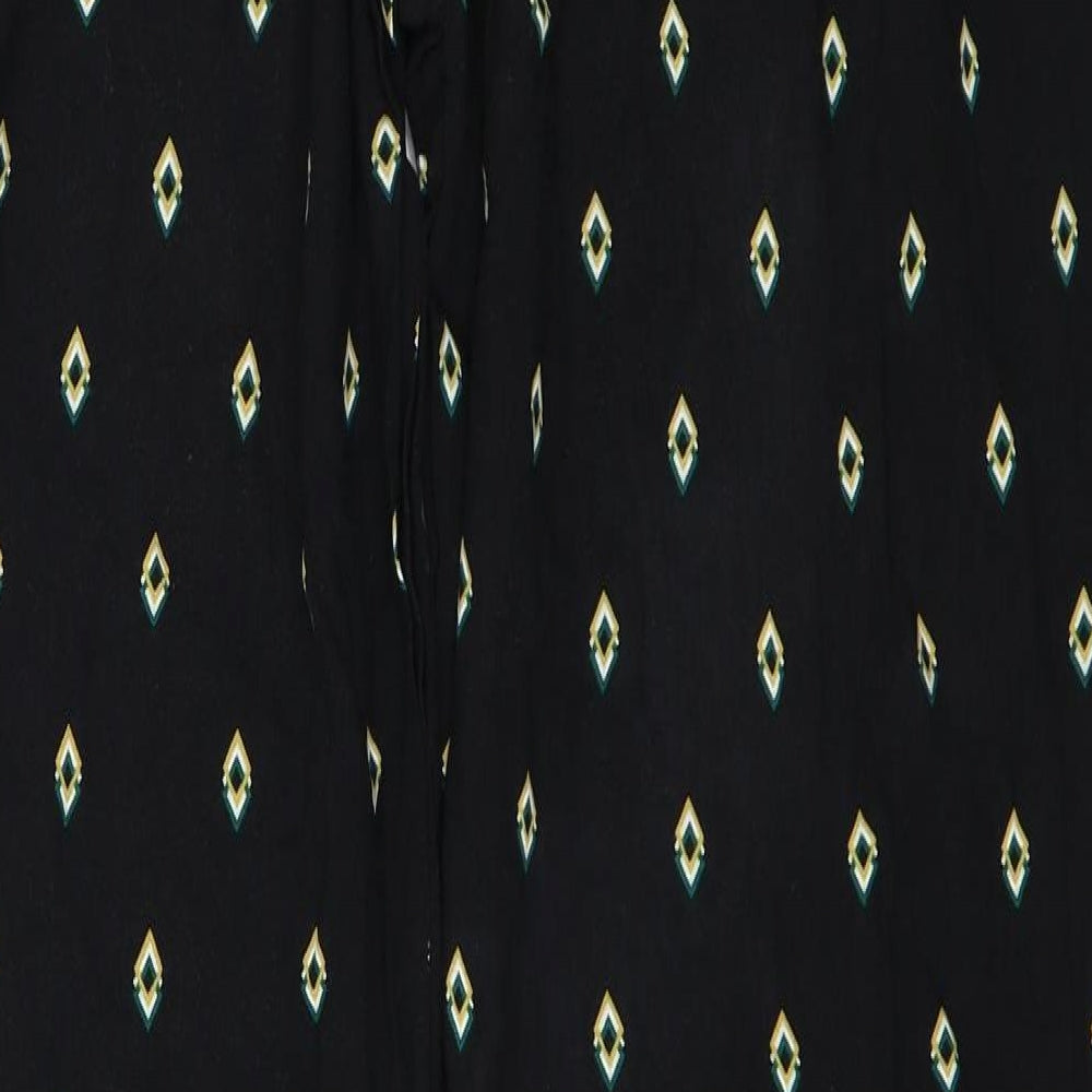 Womens UK Size 8 Dorothy Perkins Regular Fit Black Trousers