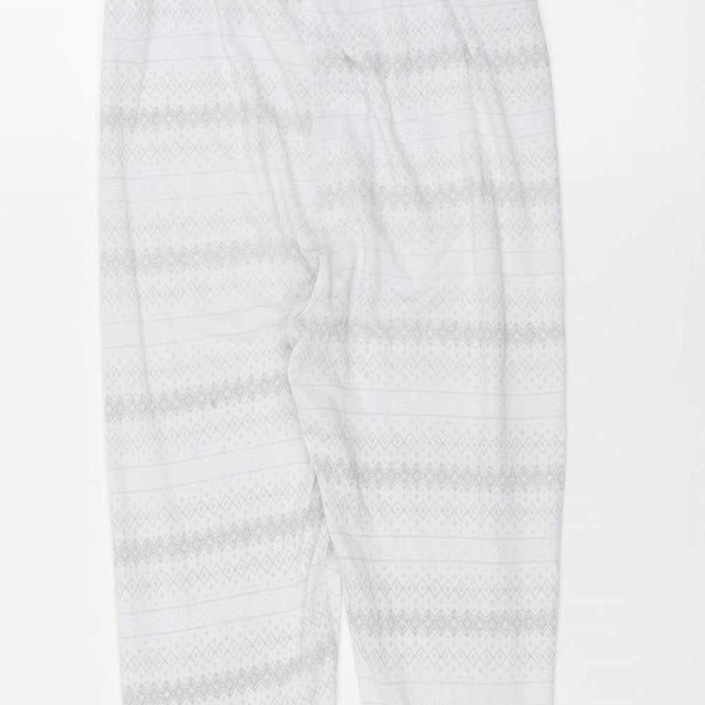 Preworn Girls White Sweatpants Trousers Size M