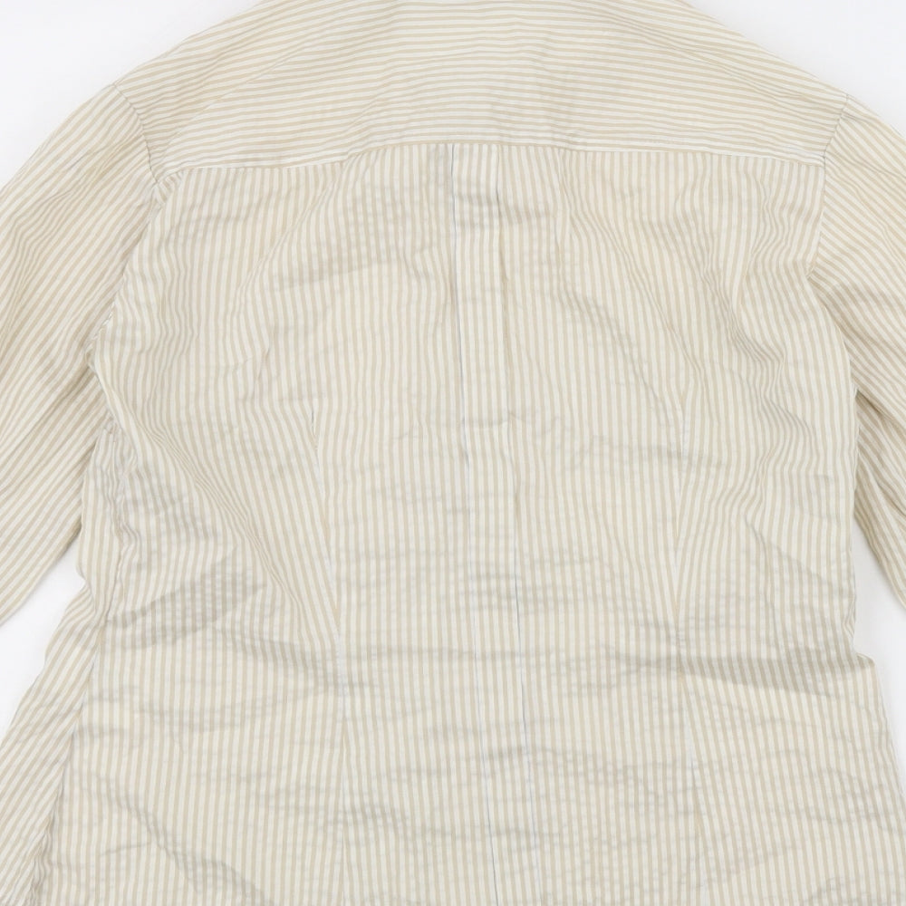 Womens UK Size 8 H&M White Basic Button-Up