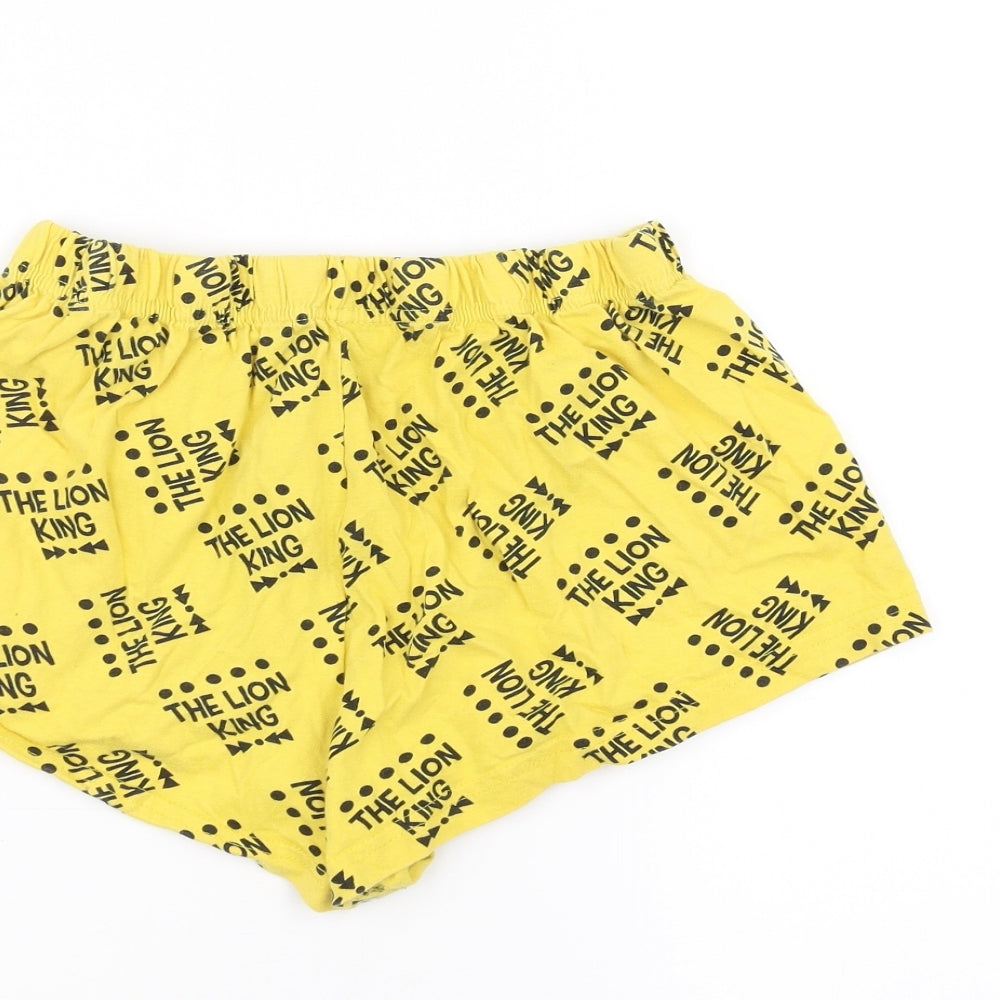 Primark Womens Yellow Sweat Shorts Size M