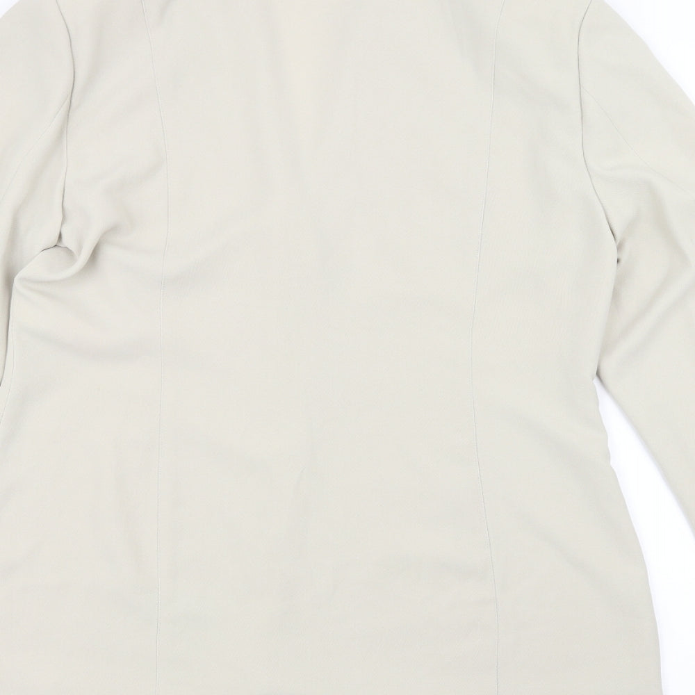 Anne Brooks Womens White Jacket Size 12