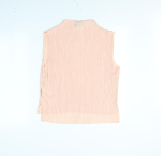 Womens UK Size 14 New Look Pink Basic Blouse