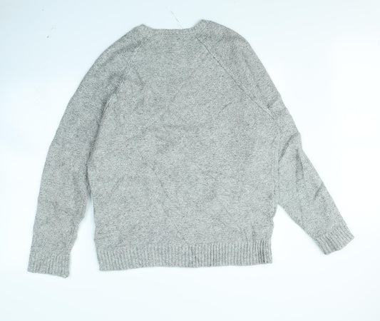 Cedar Wood State Mens Grey Pullover Jumper Size L