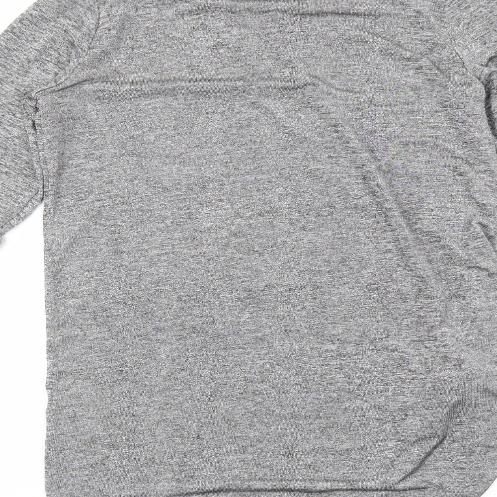 Womens UK Size 12 Dorothy Perkins Grey Basic Blouse