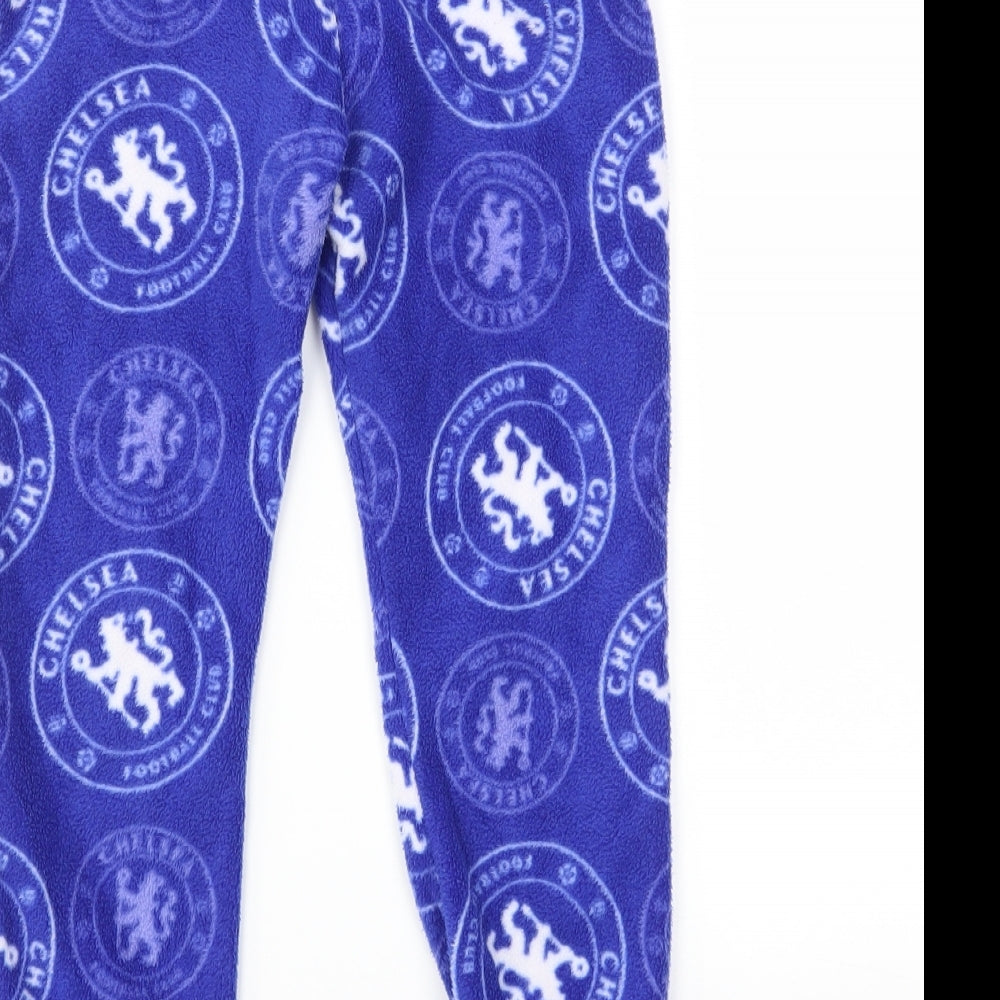 Preworn Boys Blue Solid Pyjama Pants Size 6-7 Years - Chelsea F.C
