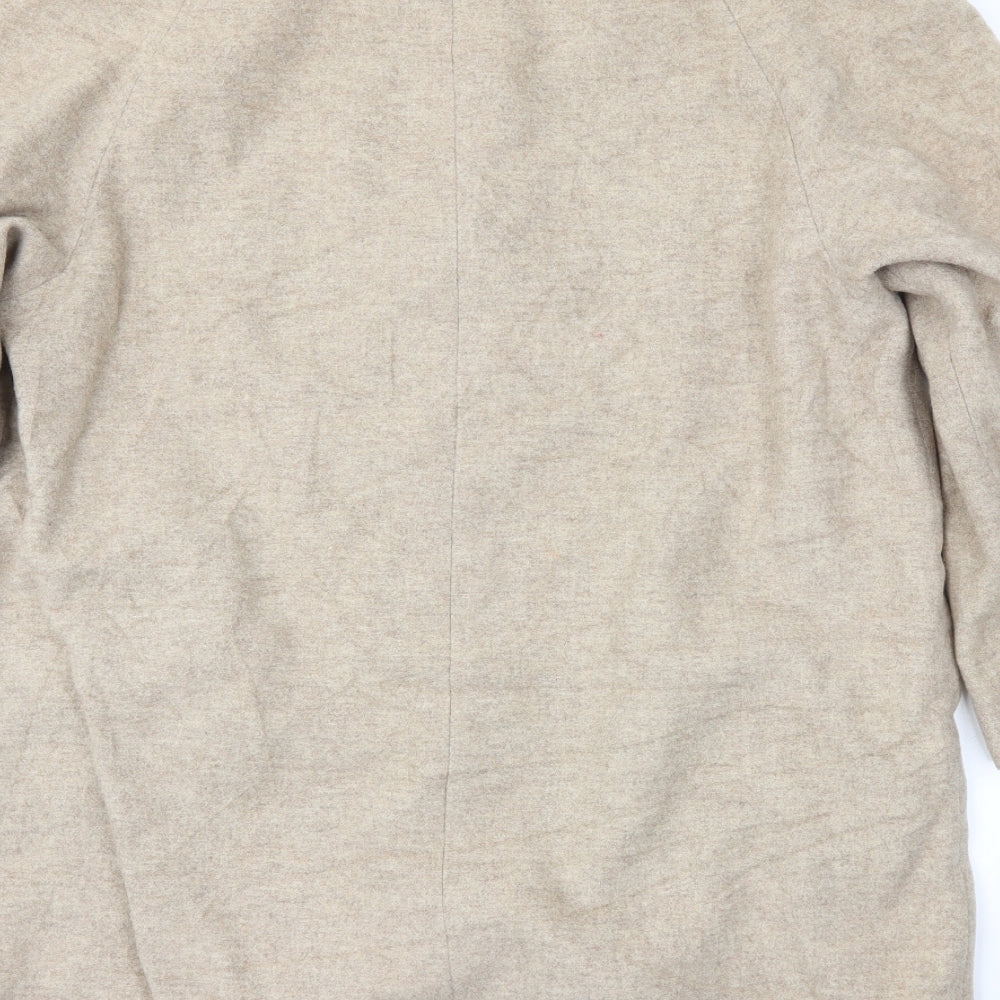 Womens UK Size 14 Bonmarché Beige Overcoat