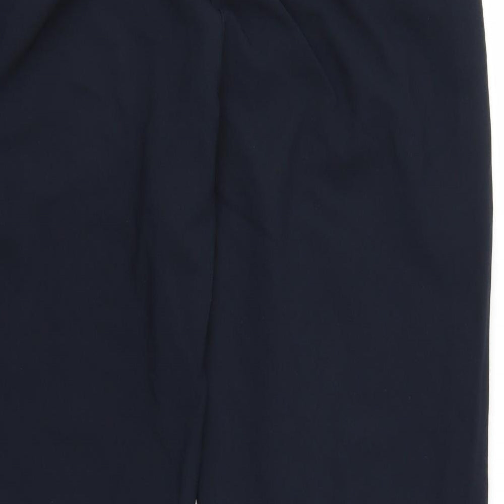 Womens UK Size 14 BHS Regular Fit Blue Trousers