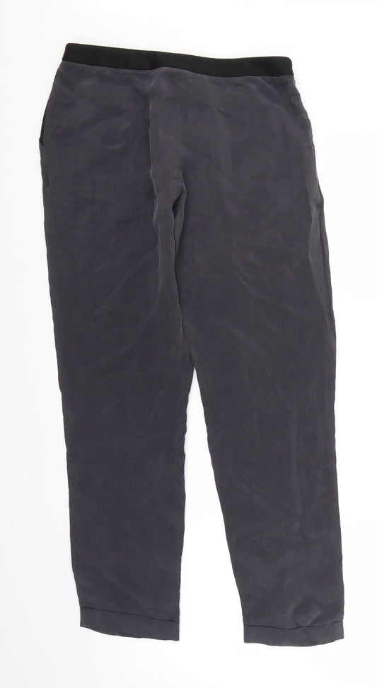 Womens UK Size 12 Topshop Regular Fit Grey Trousers