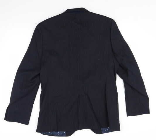 Mens UK Size 40 Marks and Spencer Regular Blue Suit Jacket