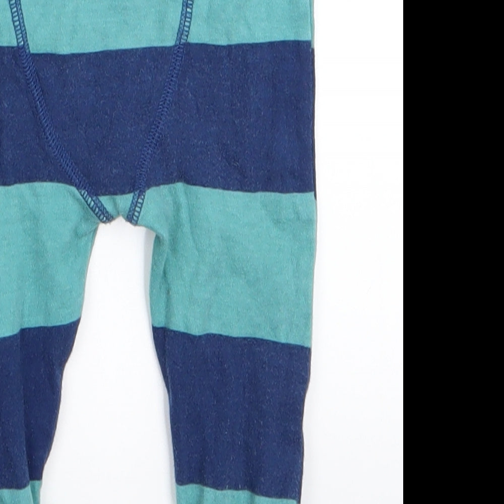 NEXT Baby Black Striped Jogger Trousers Size 9 Months