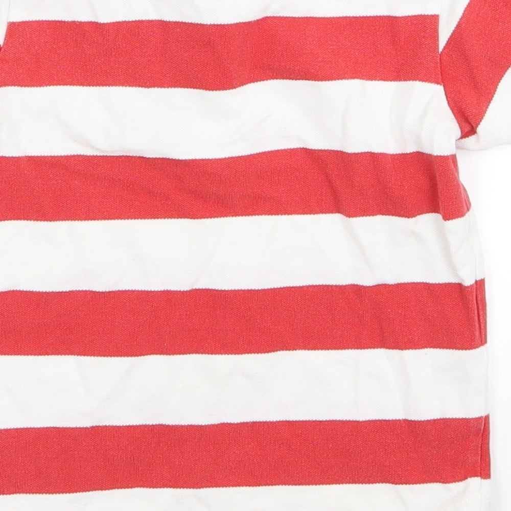 H&M Boys Red Striped Basic Polo Size 2 Years