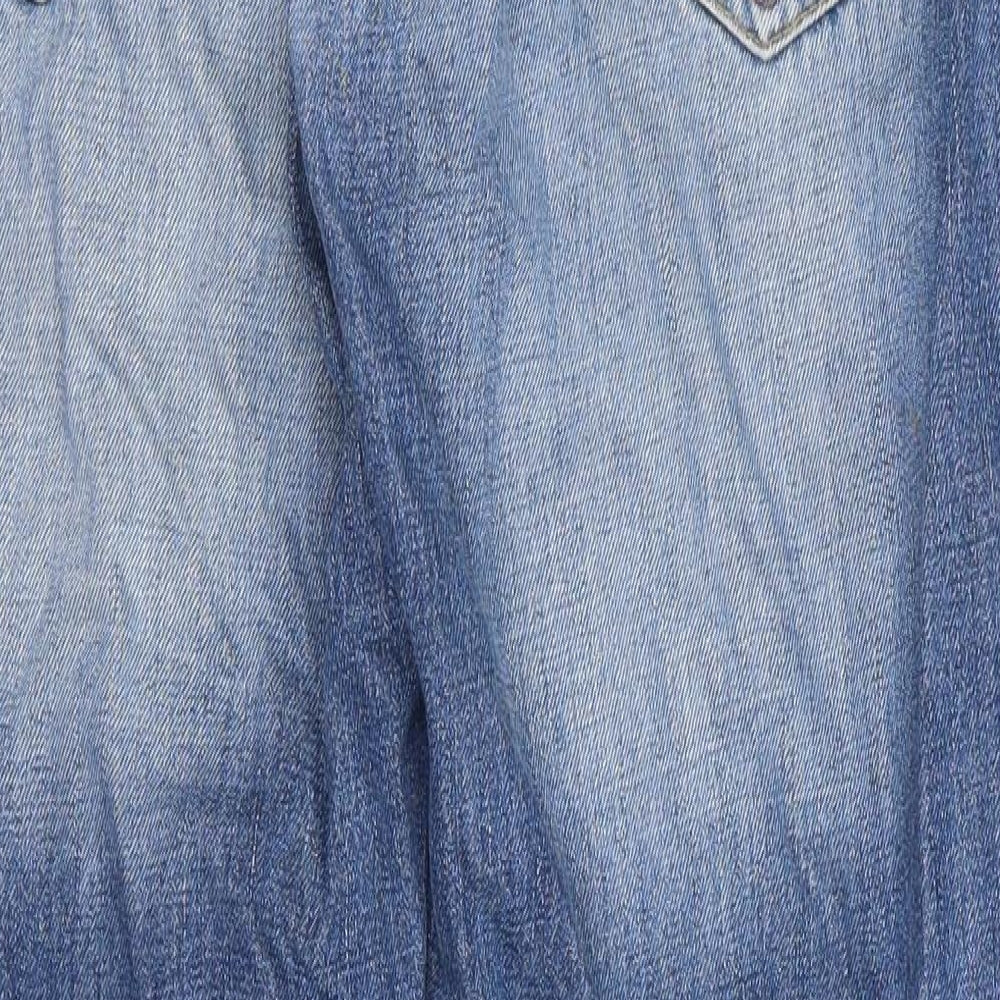 Womens UK Size 32 Preworn Regular Fit Bootcut Blue Jeans