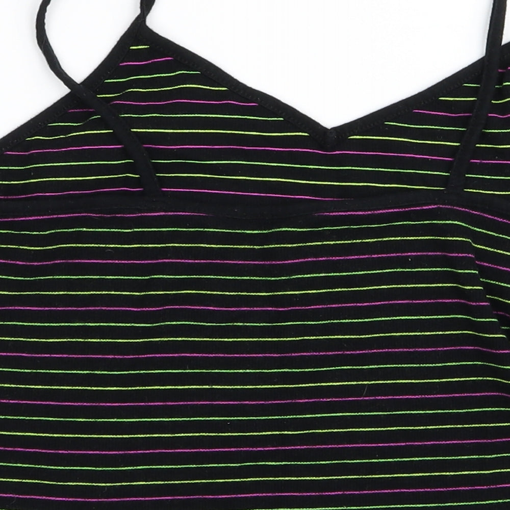 Womens UK Size L Preworn Green Cropped Tank