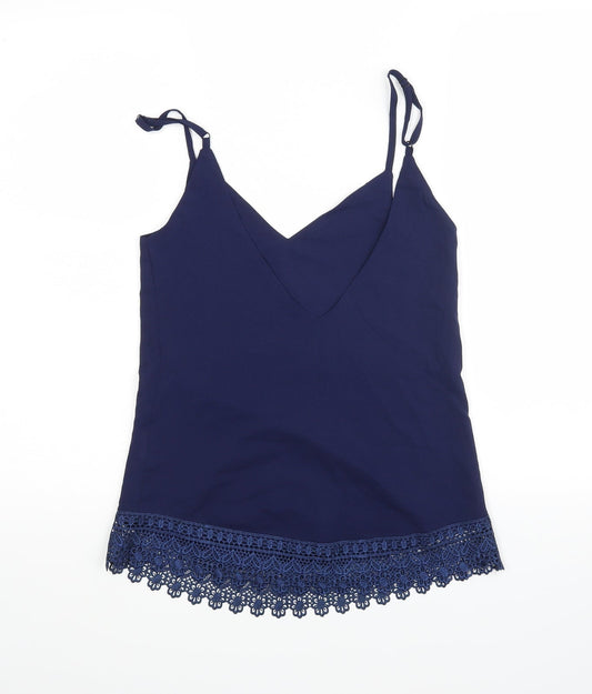 Womens UK Size 8 Club L Blue Basic Blouse
