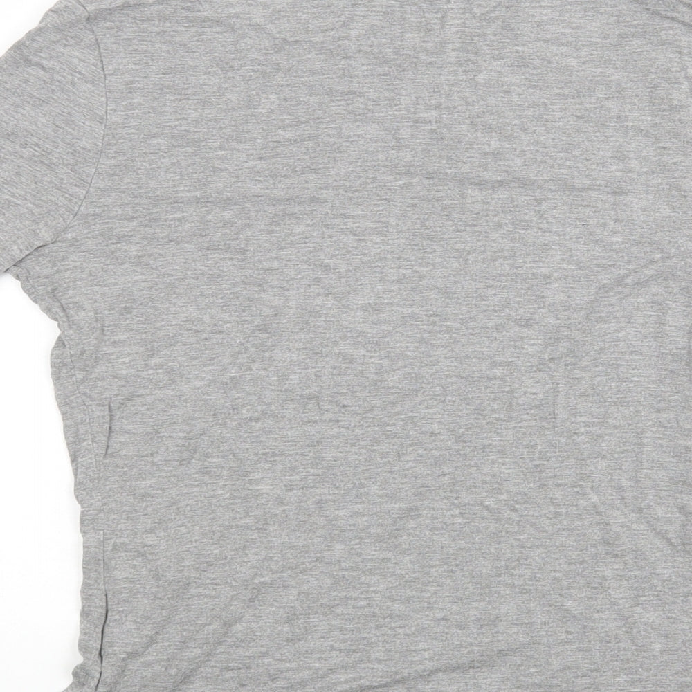 EAST Womens Grey Houndstooth Basic Blouse Size XS