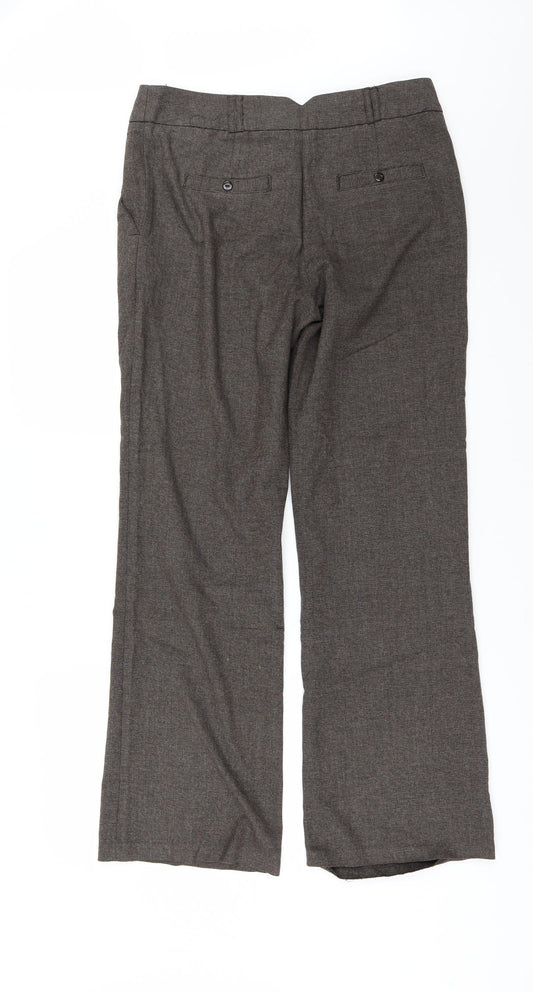 George Womens Brown Trousers Size 34 in L30 in