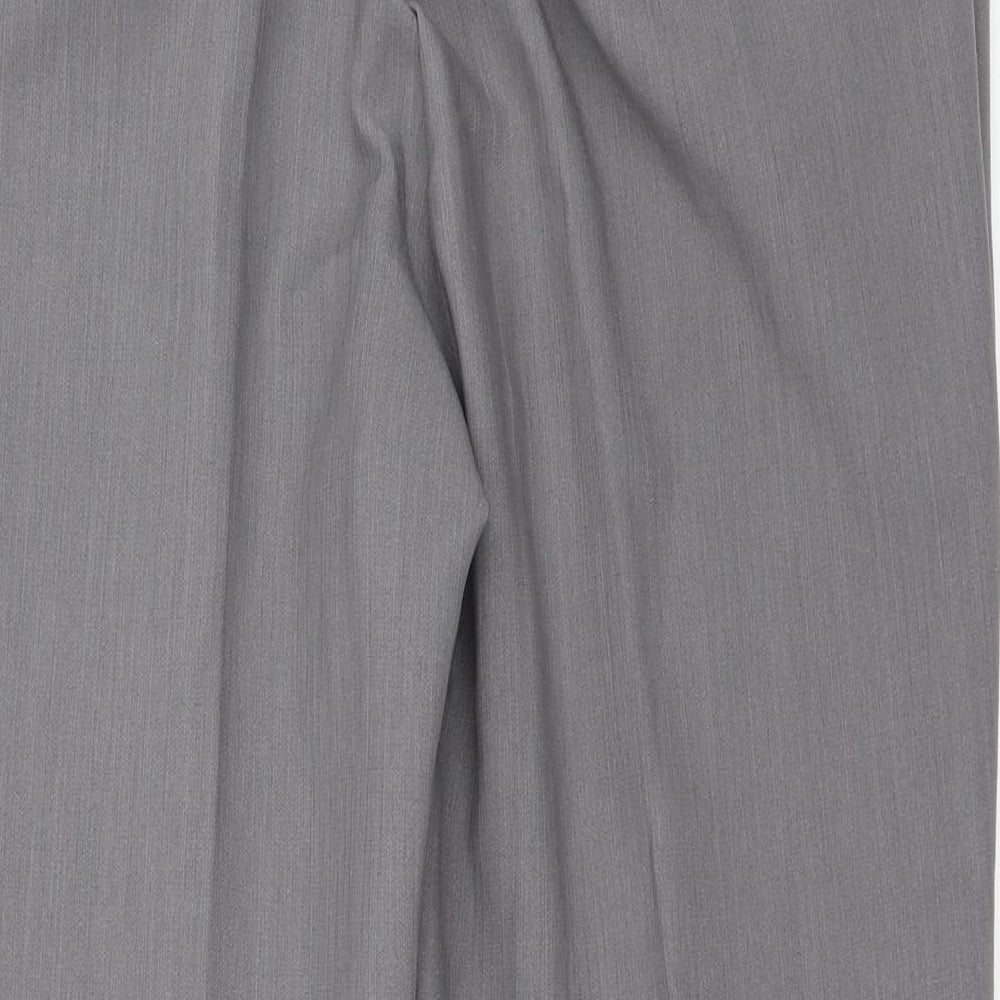 Womens UK Size 16 Special Collection Regular Fit Cropped Grey Trousers