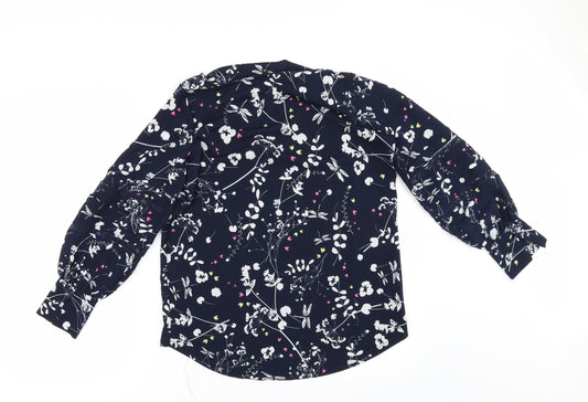 Womens UK Size 8 NEXT Blue Tunic Blouse