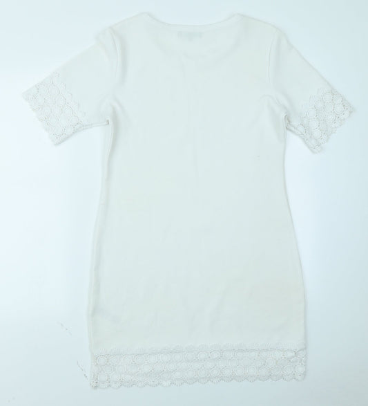 New Look Womens White A-Line Size 10