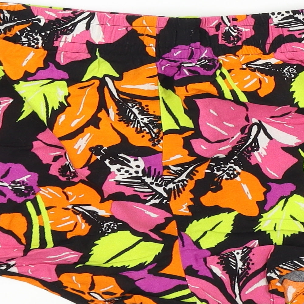 Papaya Womens Multicoloured Geometric Bermuda Shorts Size 14