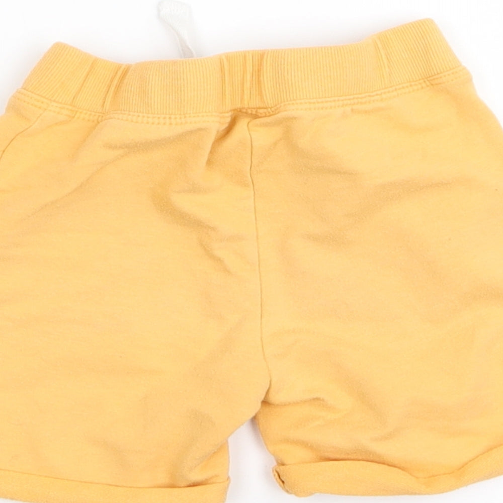 Preworn Boys Orange Capri Trousers Size 12-18 Months - shorts