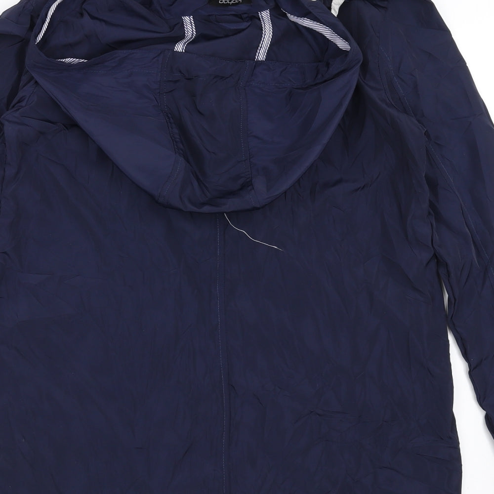 Boohoo Womens Blue Jacket Size 6
