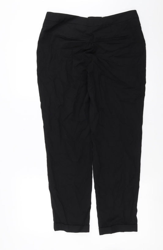 Womens UK Size 32 in NEXT Regular Fit Black Trousers