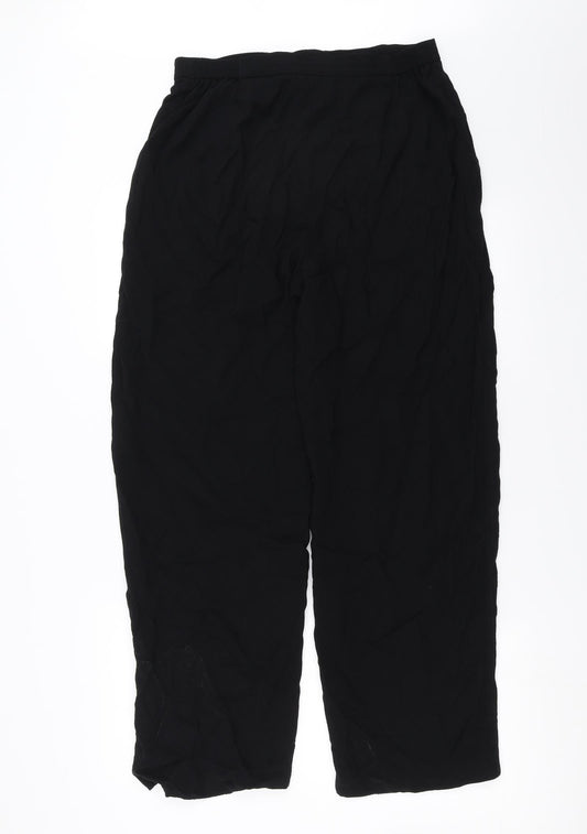 ELVI Womens Black Trousers Size 16 L29 in