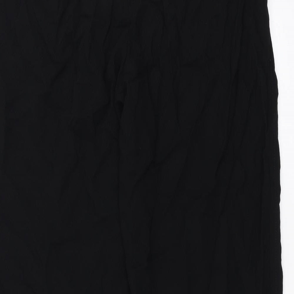 ELVI Womens Black Trousers Size 16 L29 in
