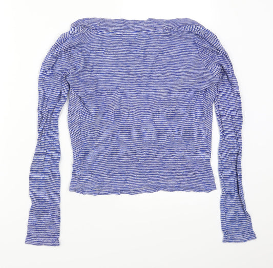 Womens UK Size S Only Blue Basic T-Shirt