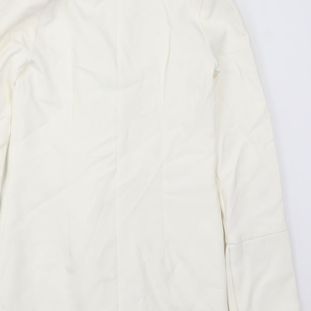 Missguided Womens White Jacket Blazer Size 6